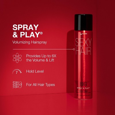 Sexy Hair Spray and Play Hairspray  10oz - Imperfect Container