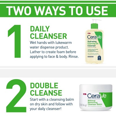 CeraVe Hydrating Foaming Cleansing Oil Face Wash 16 fl oz - New