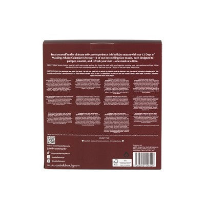 Que Bella Advent Calendar 12 days of Masking Gift Set 12ct/2.88 fl oz - Imperfect Box