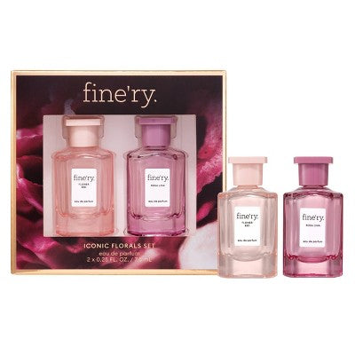 fine'ry. Mini EDP Duo Gift Set Rosa Lina + Flower Bed 2pc - New
