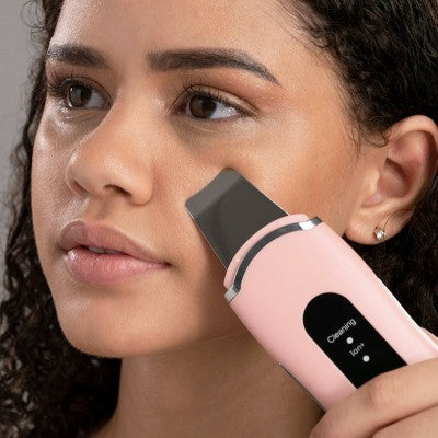 Spa Sciences LELA Ultrasonic Skin Scrubber Spatula Pink - New