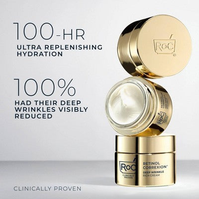 RoC Retinol Correxion Deep Wrinkle Rich Cream 1.7oz - Imperfect Box