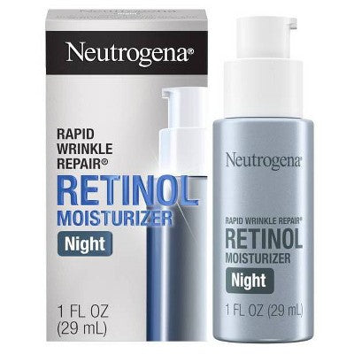 Neutrogena Rapid Wrinkle Repair Retinol Night Face Moisturizer 1 fl oz - Missing Box