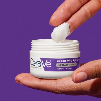 CeraVe Skin Renewing Night Cream Face Moisturizer 1.7 fl oz - Imperfect Box