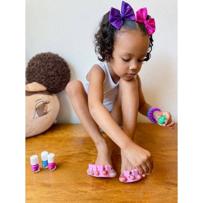Piggy Paint Non-Toxic Nail Polish Set for Kids Stay Positive Rainbow 0.48 fl oz/4ct - Imperfect Box