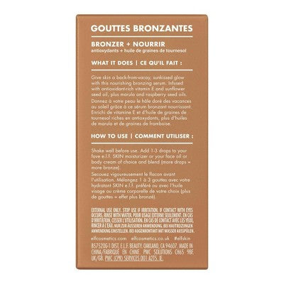 e.l.f. SKIN Bronzing Drops Pure Gold 1 fl oz - Imperfect Box