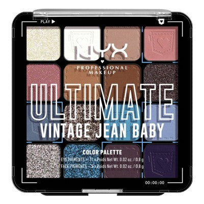NYX Professional Ultimate Eyeshadow Palette Vintage Jean Baby 0.32oz - New