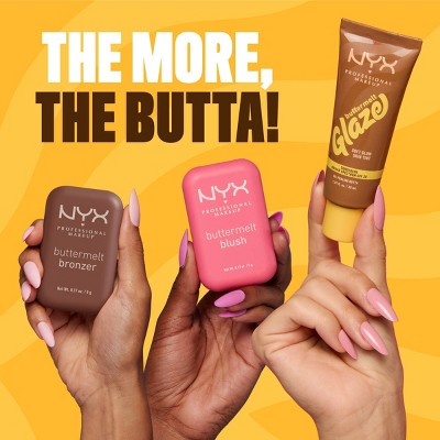 NYX Professional Makeup Buttermelt Glaze Skin Tint SPF 30 Praline Butta 1.01 fl oz - Imperfect Container