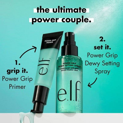 e.l.f. Power Grip Dewy Setting Spray 2.7 fl oz - Imperfect Container
