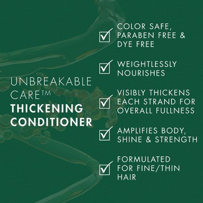 Nexxus Unbreakable Care Sulfate & Silicone Free Biotin Conditioner For Fine & Thin Hair with Keratin 13.5 fl oz - Imperfect Container