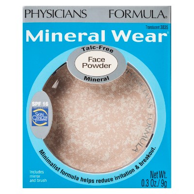 Physicians Formula Mineral Wear Pressed Powder Light Beige 0.3oz - New
