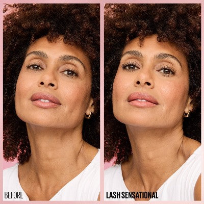 Maybelline Lash Waterproof Sensational Lengthening Mascara Blackest Black 0.32 fl oz - Imperfect Box