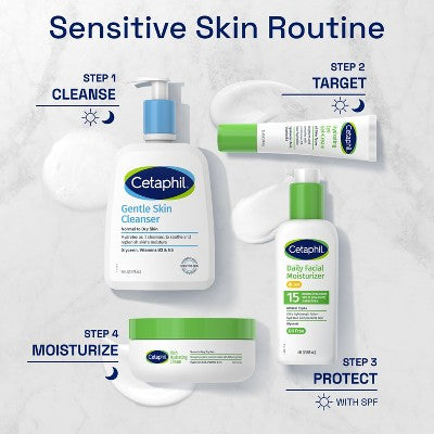 Cetaphil Daily Face Moisturizer Sunscreen Lotion SPF 15 Fragrance Free 4 fl oz -Imperfect Box