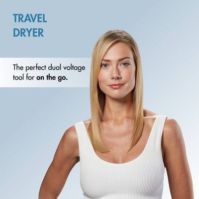 BaBylissPRO Nano Titanium Travel Hair Dryer - Blue - 1000W