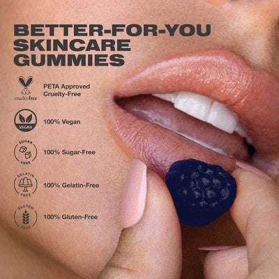 Imarais Beauty De-Puff Anti-Bloat Gummies Vegan and Sugar-Free 30ct - Imperfect Container