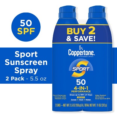 Coppertone Sport Sunscreen Spray SPF 50 11oz - New