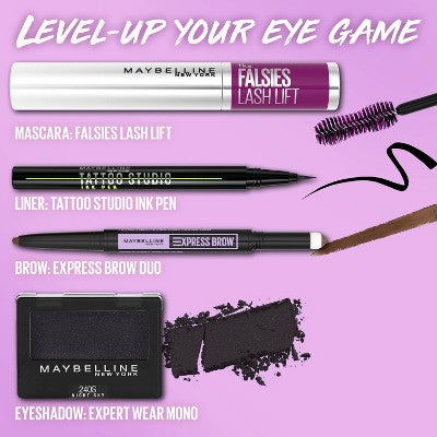 Maybelline Falsies Lash Lift Volumizing and Lengthening Mascara Blackest Black 0.32 fl oz - New