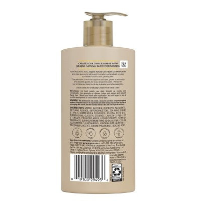 Jergens Natural Glow Hydra Gel Self Tanning Moisturizer for Face and Body Fair to Medium 8.3 fl oz - New