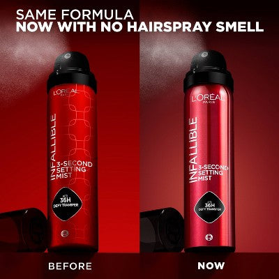L'Oreal Paris Infallible 3-Second Up to 36HR Wear Setting Spray 1.76oz - Missing Lid