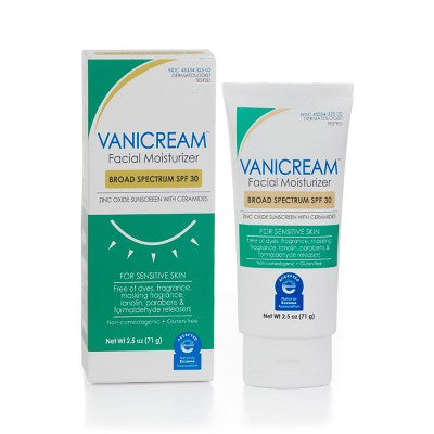 Vanicream Facial Moisturizer SPF 30 Zinc Oxide Mineral Sunscreen for Sensitive Skin 2.5oz - Imperfect Box