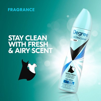 Degree Ultra Clear Black + White Pure Clean Antiperspirant & Deodorant Dry Spray 3.8oz/2ct - New
