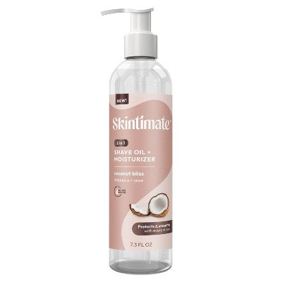 Skintimate 2 in 1 Shave Oil + Moisturizer Coconut Bliss 7.3 fl oz - New