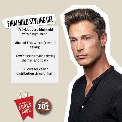 American Crew Men's Firm Hold and Non-Flaking Hair Styling Gel  8.4 fl oz - Imperfect Container