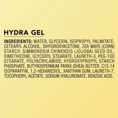 Jergens Natural Glow Hydra Gel Self Tanning Moisturizer for Face and Body Fair to Medium 8.3 fl oz - New
