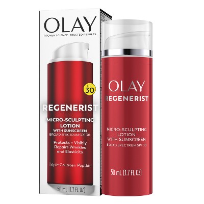 Olay Regenerist Micro-Sculpting Cream Face Moisturizer SPF 30  1.7 fl oz - Imperfect Box