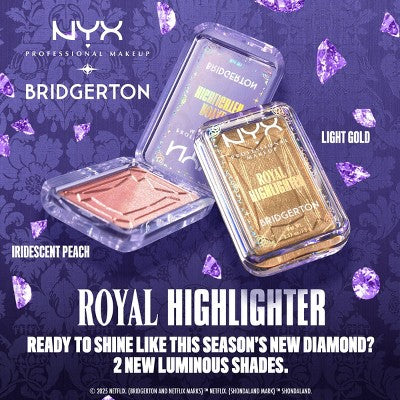 NYX Professional Makeup Bridgerton Royal Highlighter Buttermelt Light Gold 0.17oz - New