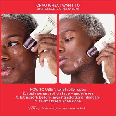 Party of You Puffy Face + Under Eye Caffeine Serum Cryo When I Want To 1oz - New