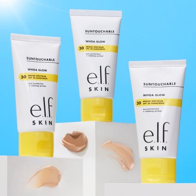 e.l.f. SKIN Suntouchable Whoa Glow Primer Sunbeam SPF 30 1.69oz - New