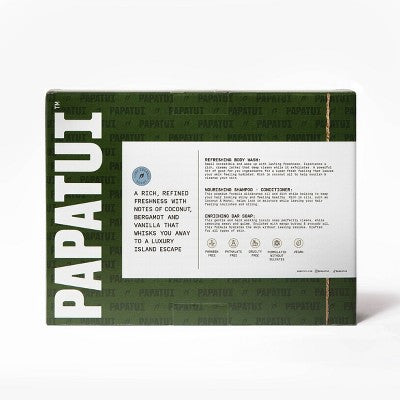 Papatui Men's Shower Pack Lush Coconut 3ct - Imperfect Box