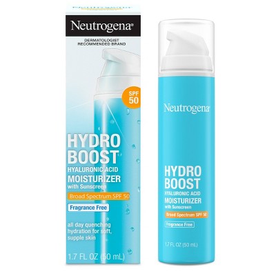 Neutrogena Hydro Boost Hyaluronic Acid Facial Moisturizer to Hydrate & Soothe Dry Skin SPF 50 1.7 fl oz - Missing Box