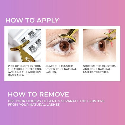 KISS imPRESS Press-On Self Adhesive Eyelashes Natural & Wispy 50ct - Imperfect Box