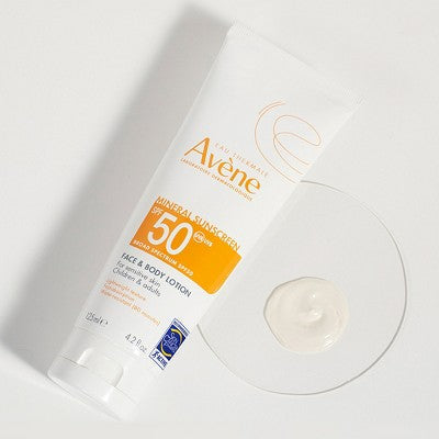 Avene Mineral Face and Body Sunscreen Zinc Oxide SPF50 4.2oz - Imperfect Container