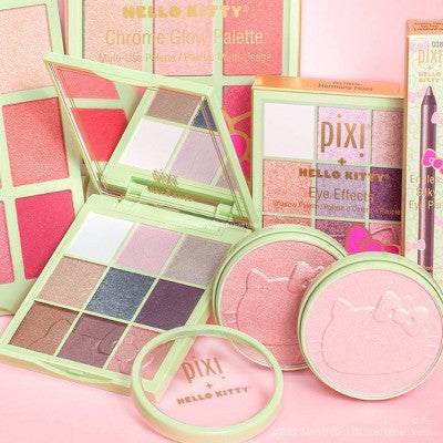 Pixi + Hello Kitty Highlighting Pressed Powder Blush Friendly Blush 0.35oz - Imperfect Box