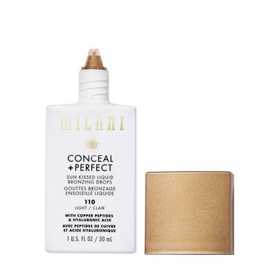 Milani Conceal + Perfect Sun Kiss Bronzing Drops Light 1 fl oz - New