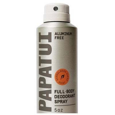 Papatui Men's Body Deodorant Spray Sandalwood Suede 5oz - Imperfect Container