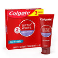 Colgate Optic White Adv Whitening Toothpaste Icy Fresh  3.2oz/3pk - Imperfect Box