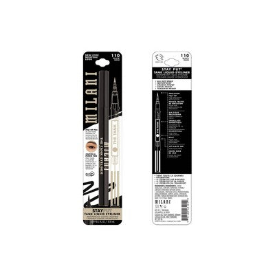 Milani Stay Put Tank Liquid Eyeliner Black 0.019 fl oz - Imperfect Box