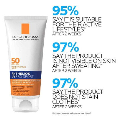 La Roche Posay UV Pro Sport Body Sunscreen SPF 50 6.76 fl oz - New