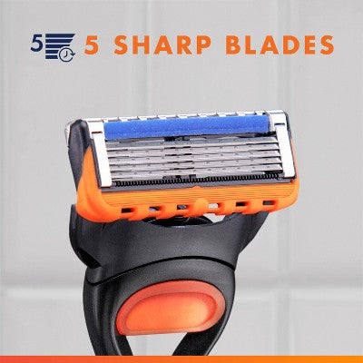 Gillette Fusion5 Value Pack Razor Handle + 5 Blade Refills - Imperfect Box