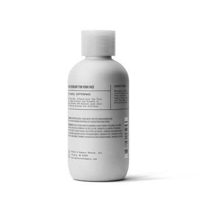 Bevel Men's Face Gel with Tea Tree Oil; Vitamin C 4 fl oz - Imperfect Container
