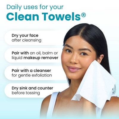 Clean Skin Club Clean Towels Blemish Control XL 50ct - New