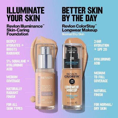 Revlon Illuminance Skin-Caring Foundation Buff Beige 1 fl oz - New