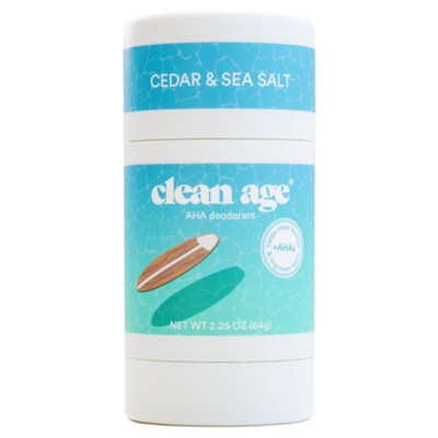 Clean Age Cedar & Sea Salt AHA Solid Deodorant for Teens 2.25oz - Imperfect Container