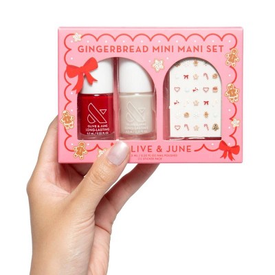 Olive & June Mini Mani Nail Polish Gift Set Gingerbread 3ct - Imperfect Box