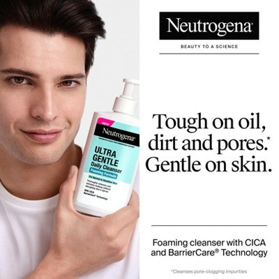 Neutrogena Ultra Gentle Foaming Facial Cleanser, Hydrating Face Wash 16 fl oz - New