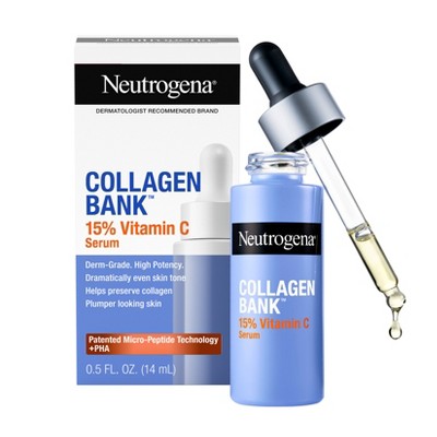 Neutrogena Collagen Bank 15% Vitamin C Glow + Tone Booster Serum 0.5 fl oz - Imperfect Box